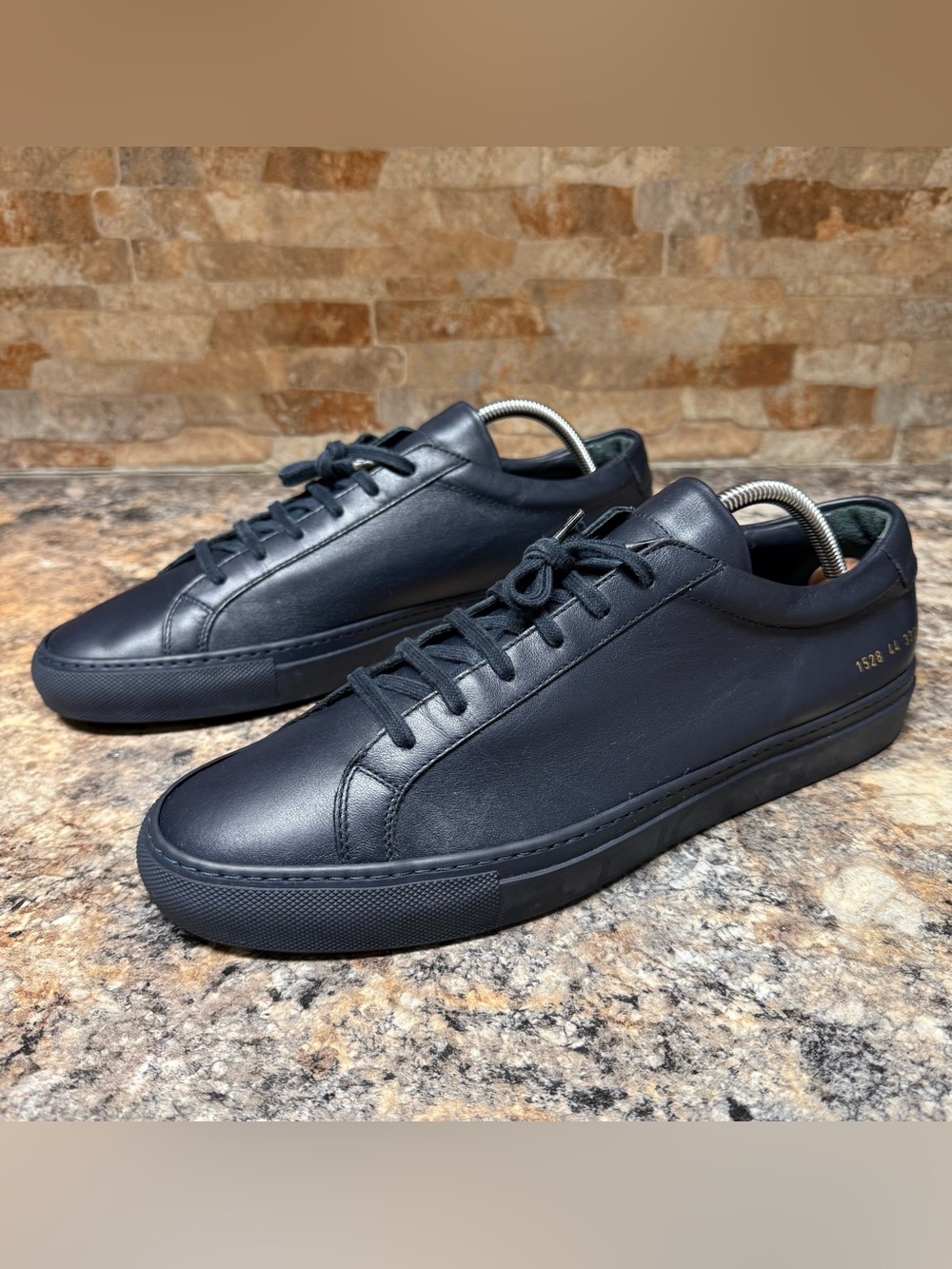 Common Projects Original Achilles Low Sneaker 1528 Navy Size EU 44 US 11